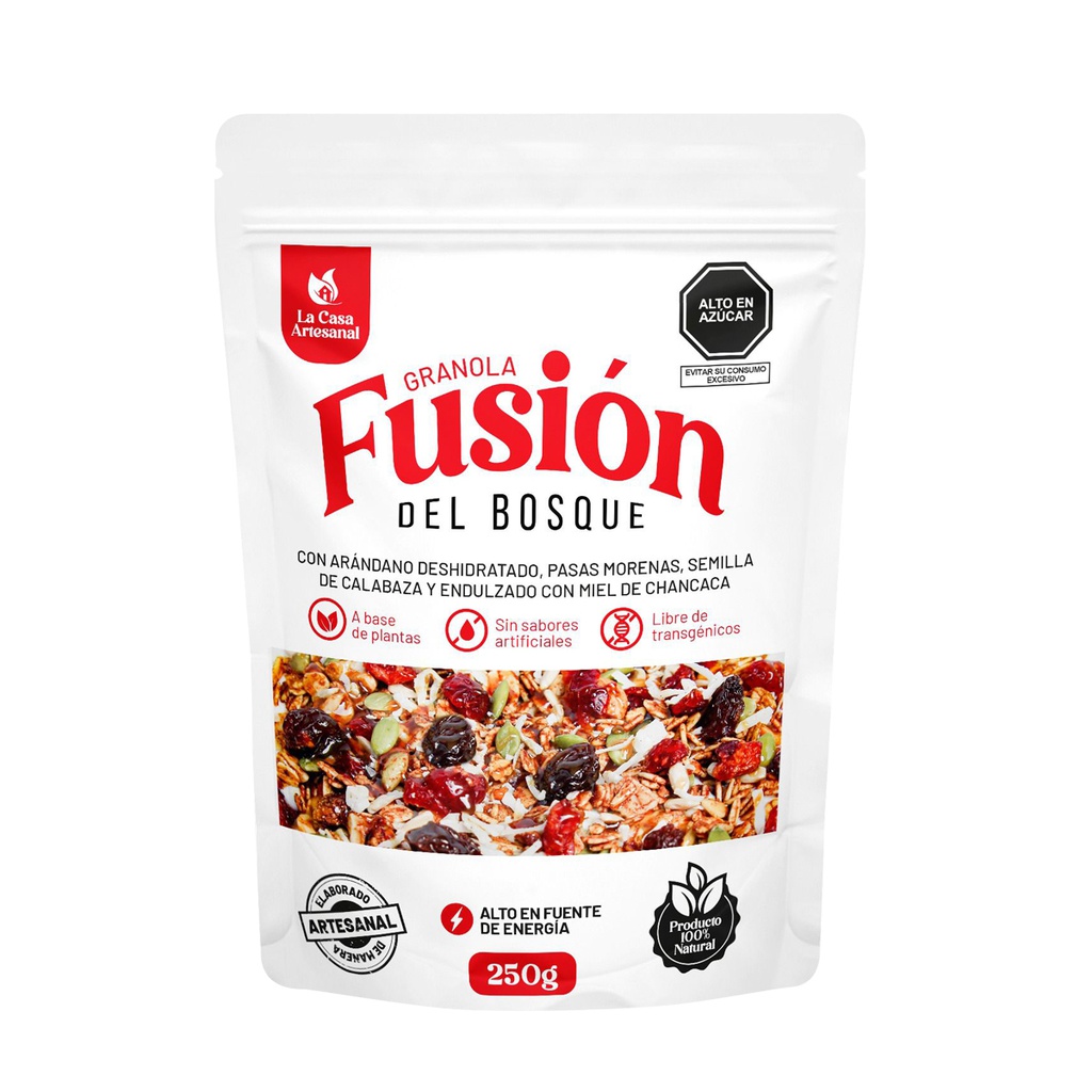 La Casa Artesanal Granola Fusion Del Bosque 250 Gr