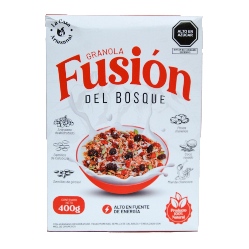 La Casa Artesanal Granola Fusion Del Bosque 400 Gr