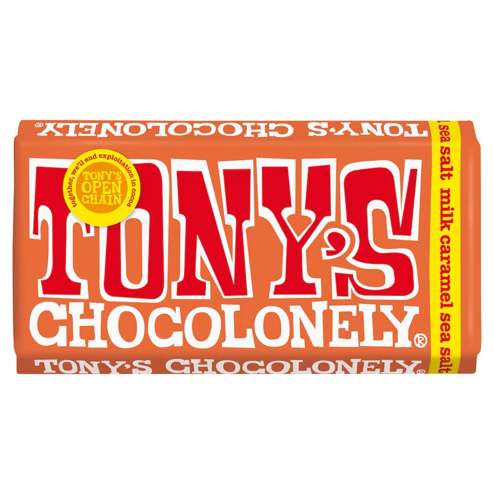 Chocolates Tonys Sabor Caramelo Y Sal Marina 180 Gr