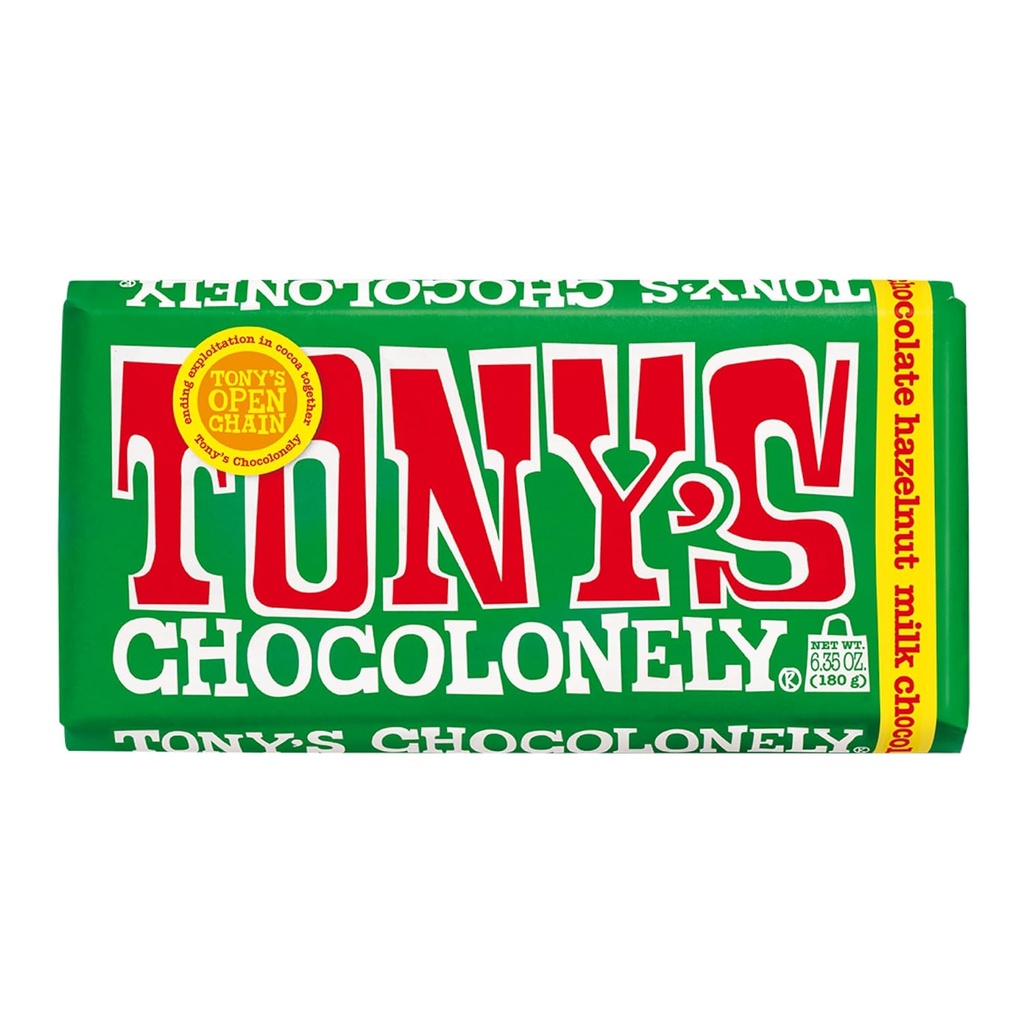 Tony's Chocolonely Avellanas 180 gr