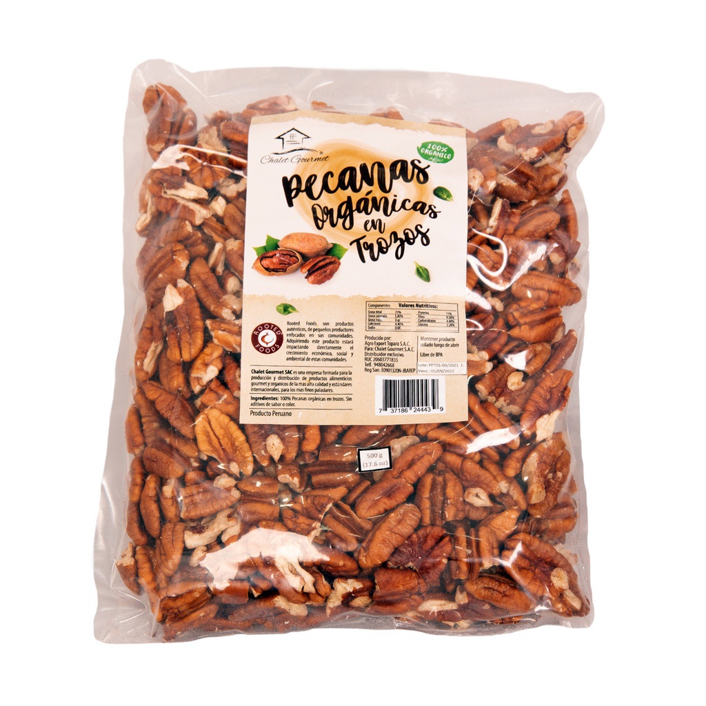 Chalet Gourmet Pecanas Trozos 250gr