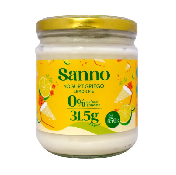 Sanno Yogurt Griego Lemon Pie 450 gr