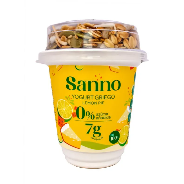 Sanno Yogurt Griego Lemon Pie + Granola 100 gr