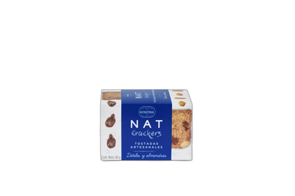 Nat Crackers Tostadas Datiles Almendras 80 gr