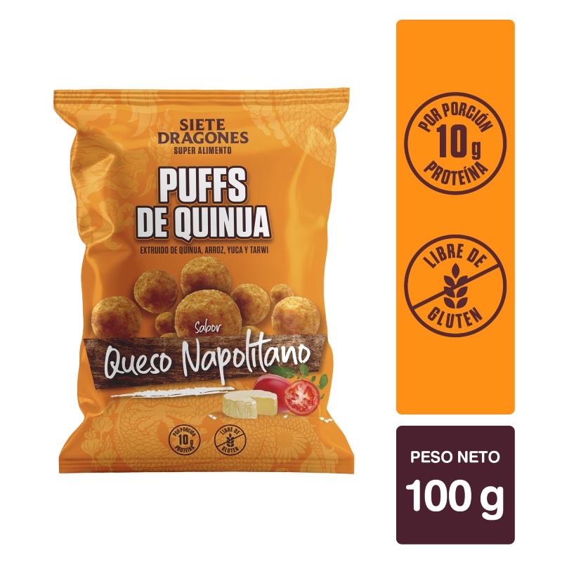 Siete Dragones Puff Queso Napolitano 100gr