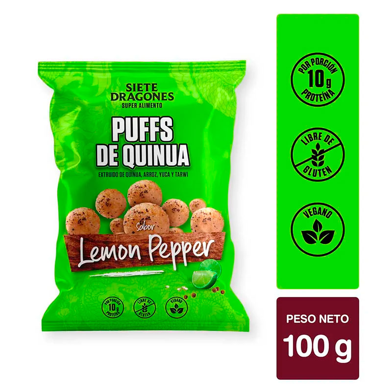 Siete Dragones Puff Lemon Pepper 100gr