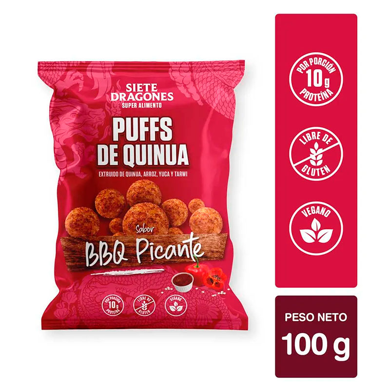 Siete Dragones Puff BBQ 100gr