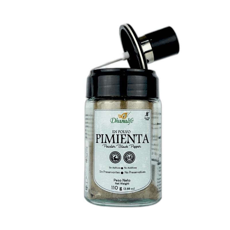 Dhanalife Pimienta Negra en Polvo Frasco 100gr