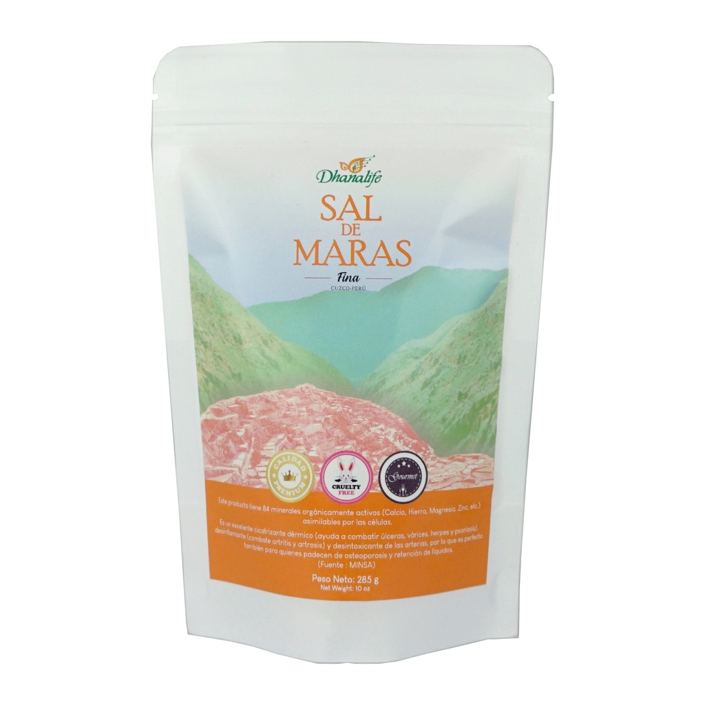 Dhanalife Sal de Maras Fina Bolsa 285 gr