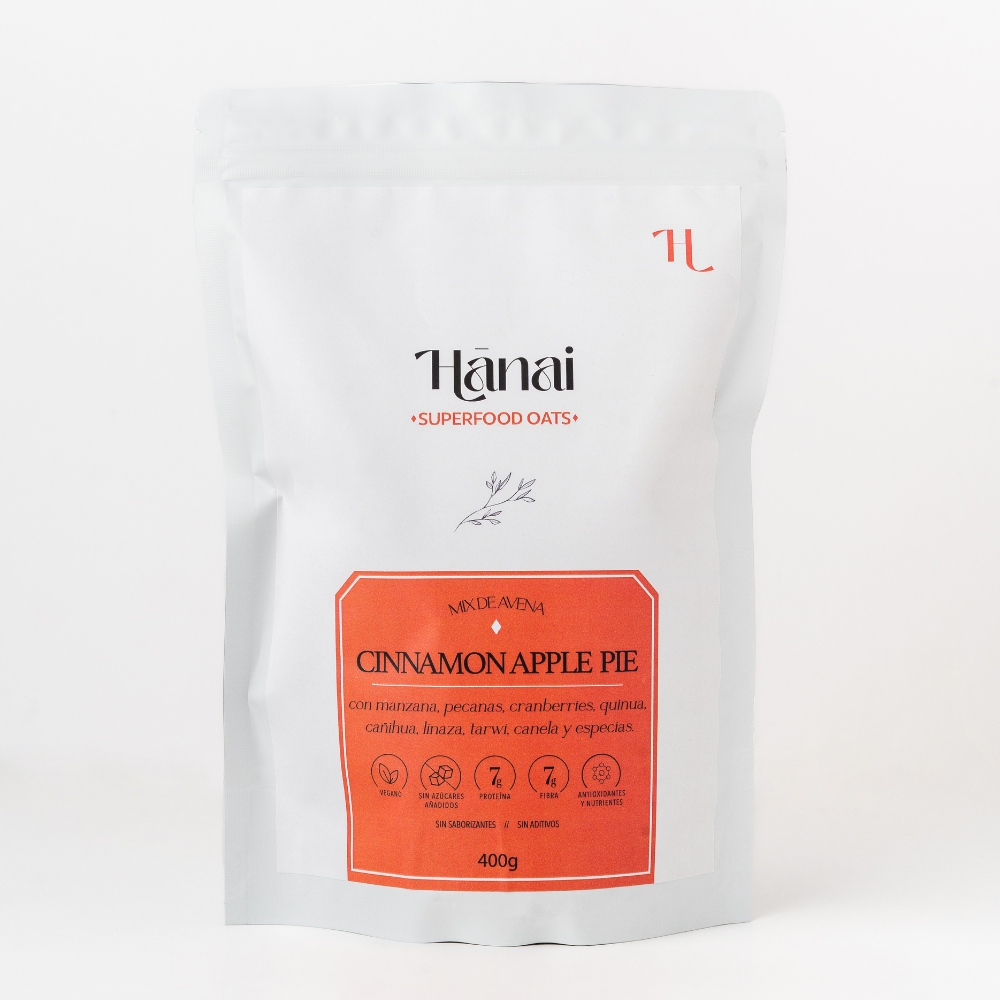 Hanai Mix de Avena Cinnamon Apple Pie 415gr