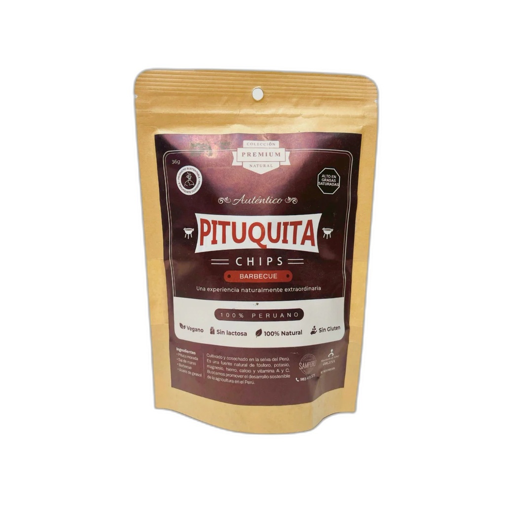Pituca Chips Mini Bbq 36gr