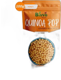 Bivvo Market Quinoa Pop Honey 100 gr