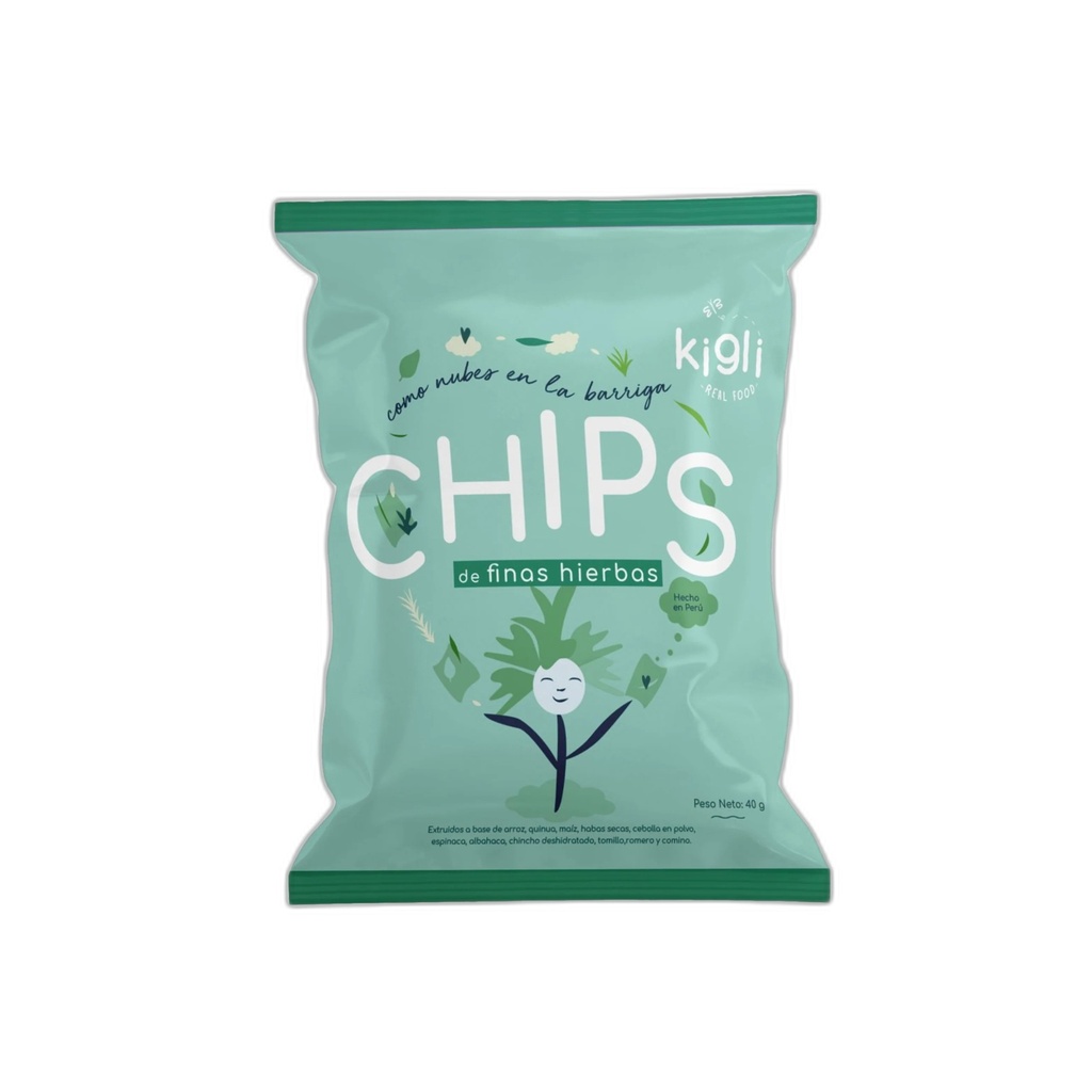Kigli Chips Finas Hierbas 40 gr