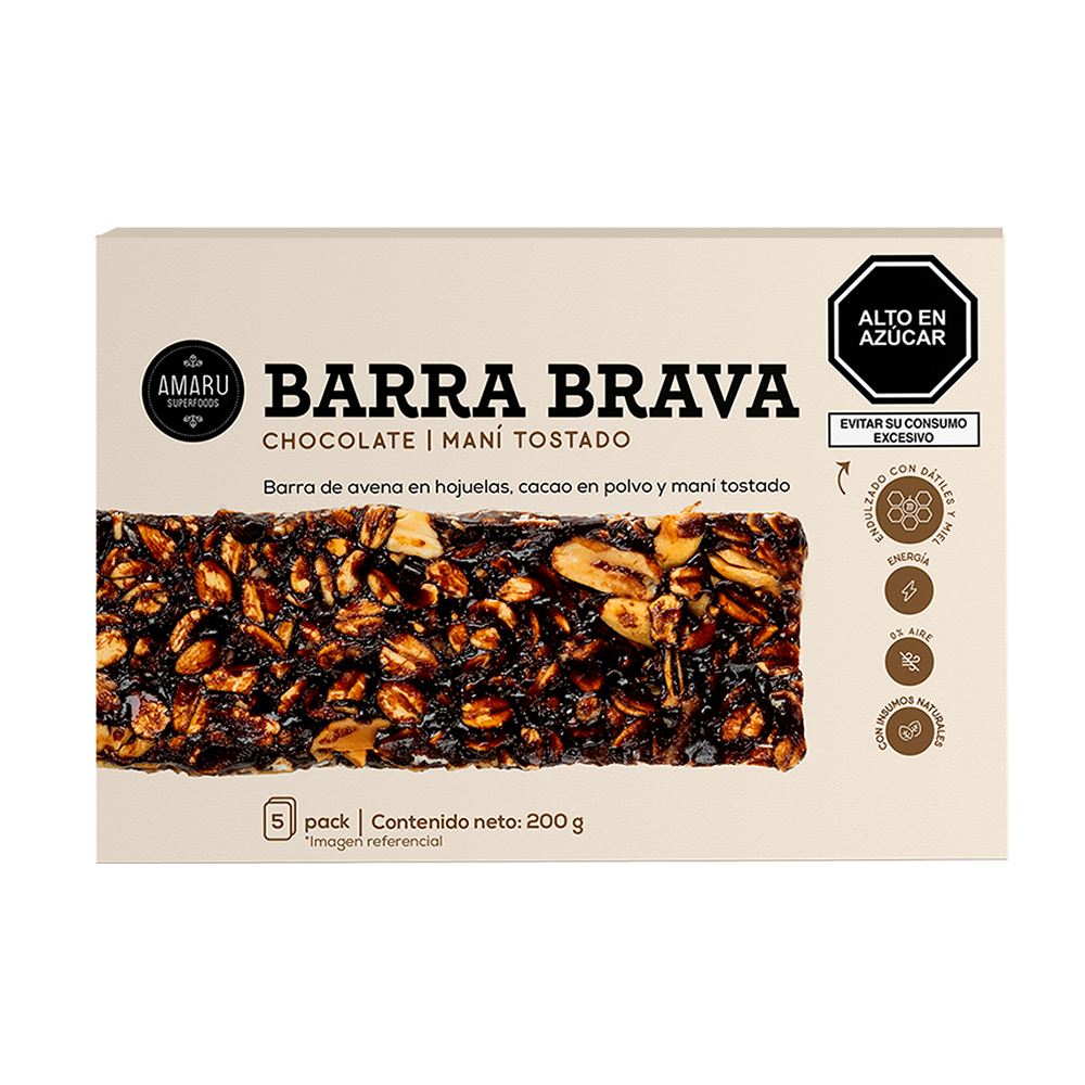 Amaru Barra Mani Tostado 5 Und