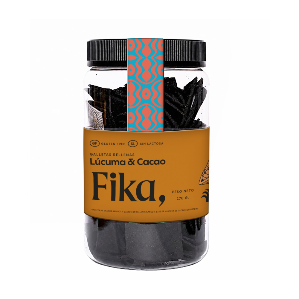 Fika Galletas Rellenas Lucuma Cacao 170 gr