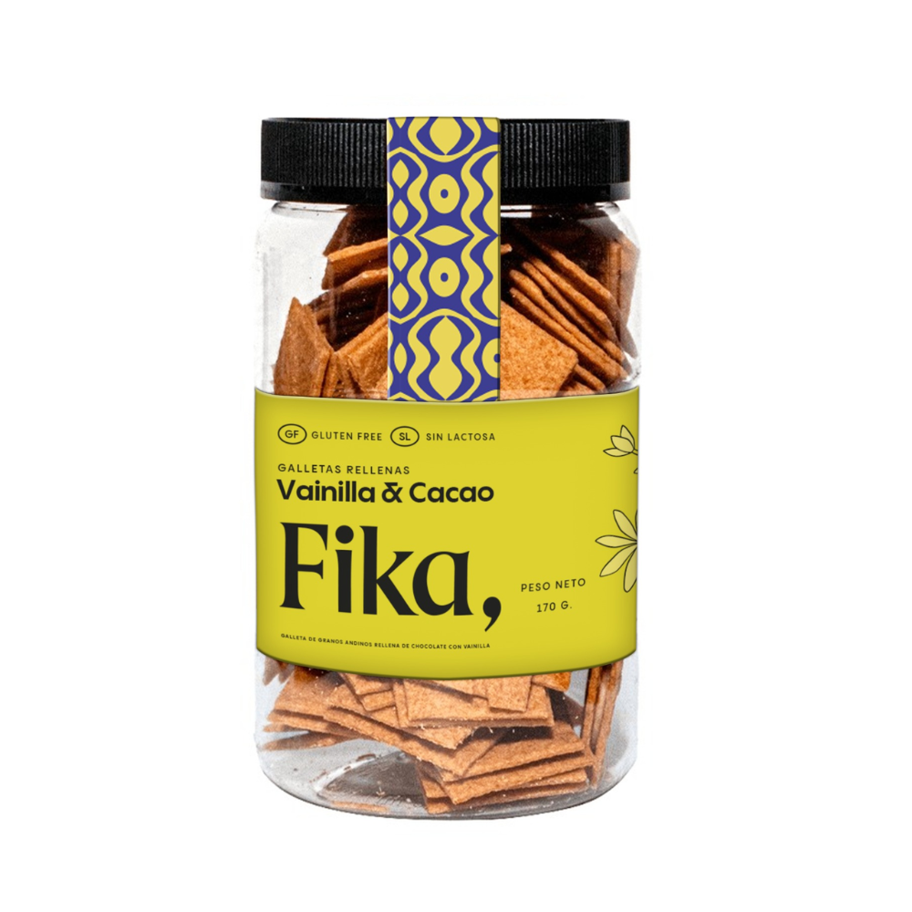 Fika Galletas Rellenas Vainilla Cacao 170 gr