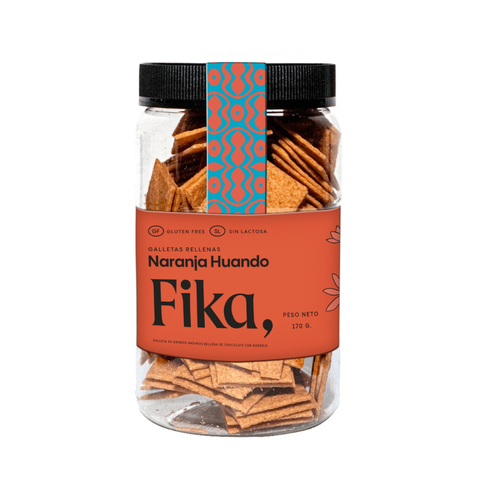 Fika Galletas Rellenas Naranja Huando 170 gr
