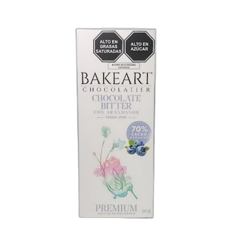 Bakeart Chocolate Vraem 70% Arandanos 50 gr