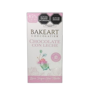 Bakeart Chocolate Leche San Martin 45% 70 gr