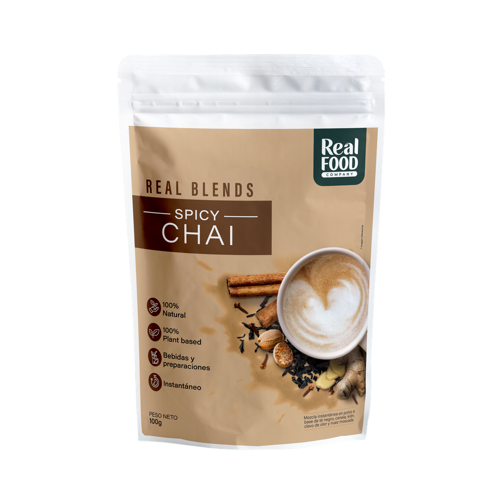 Real Food Mezcla Spicy Chai 100 gr