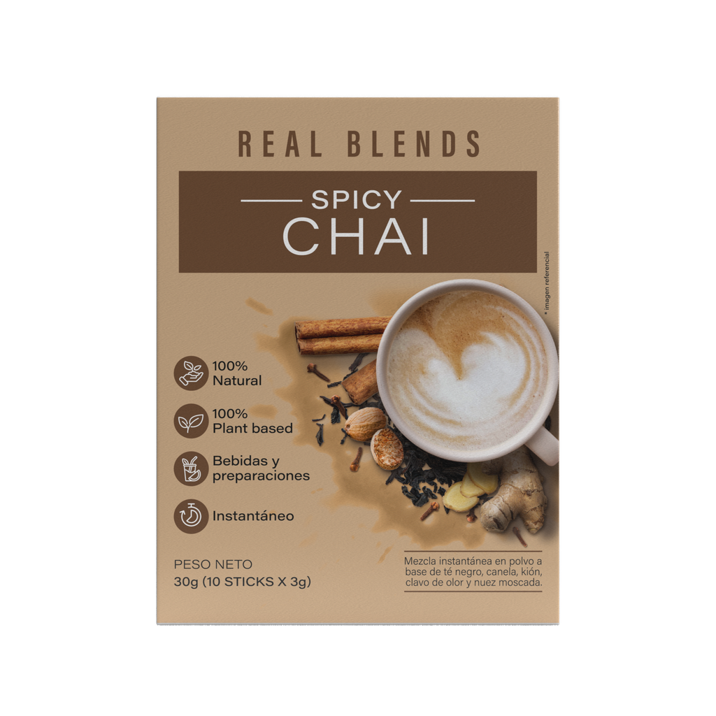 Real Food Mezcla Spicy Chai Caja 10 und