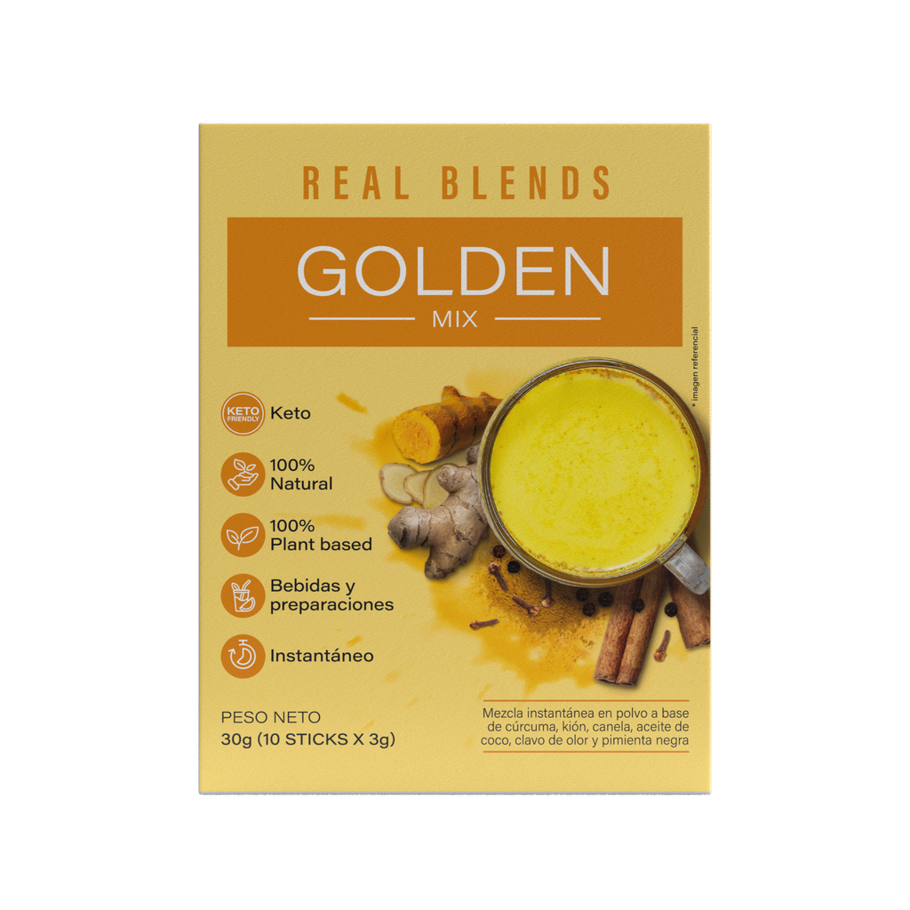 Real Food Mezcla Golden Mix Caja 10 und