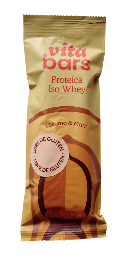 Vita Bars Proteica Iso Whey Lucuma Mani 72.1 gr