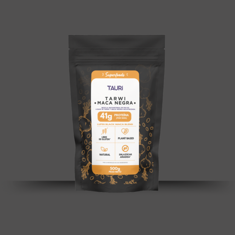 Tauri Superfoods Tarwi Maca Negra en Polvo 500 gr