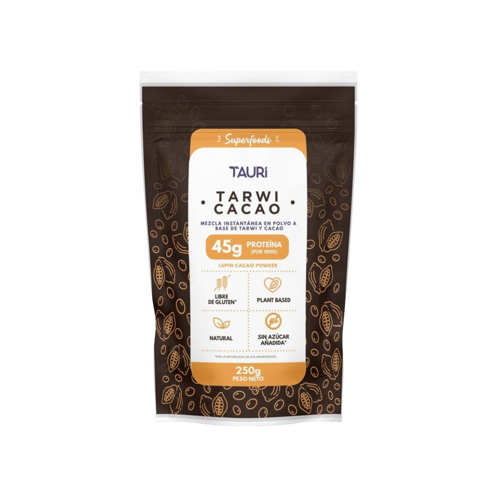Tauri Superfoods Tauri Tarwi Cacao en Polvo 250 gr
