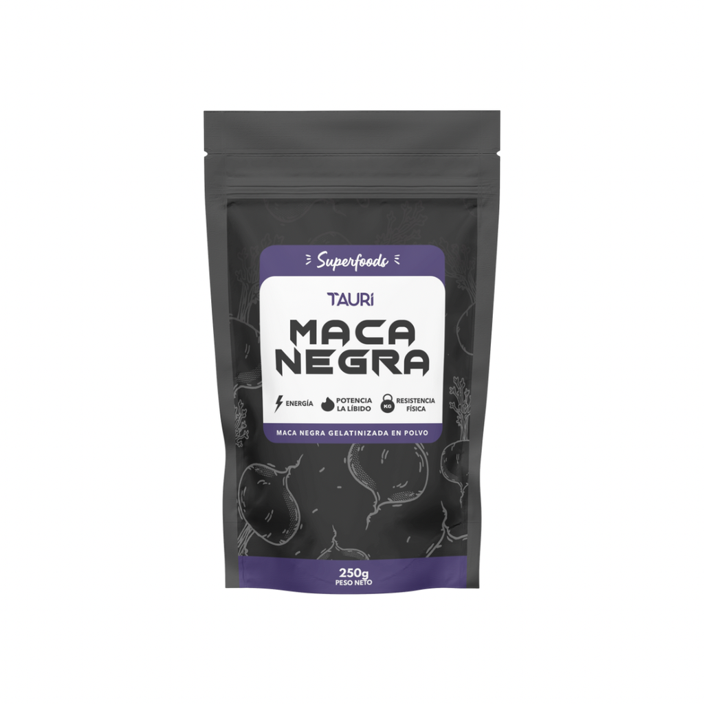Tauri Superfoods Maca Negra Gelatinizada en Polvo 250 gr