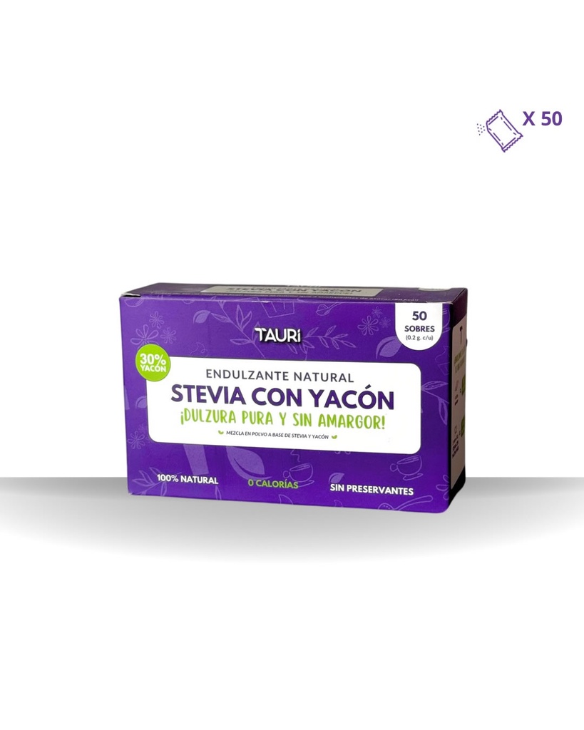 Tauri Superfoods Stevia con Yacon en Polvo 50 und
