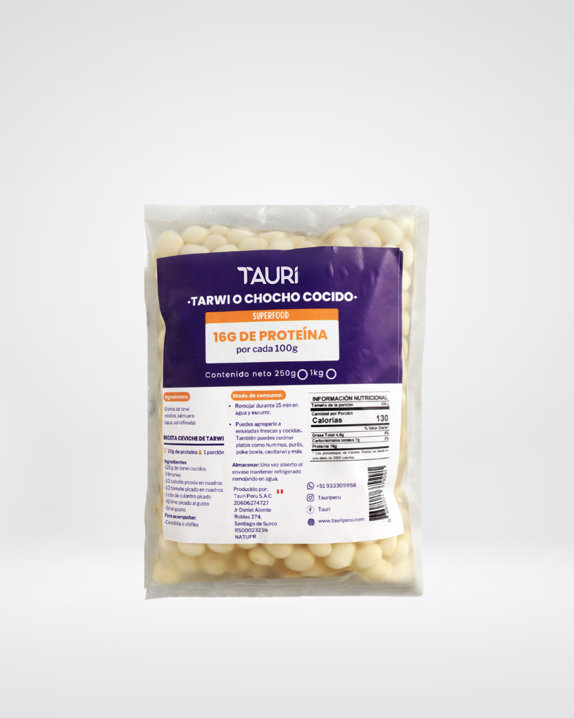 Tauri Superfoods Tarwi en Salmuera 250gr