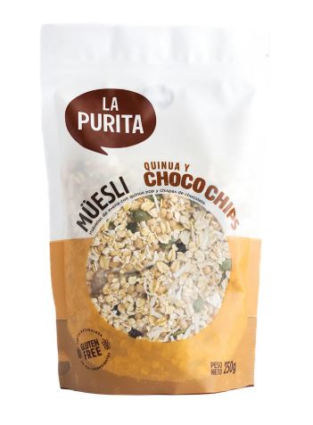 La Purita Muesli Quinua & Choco Chips 250 gr