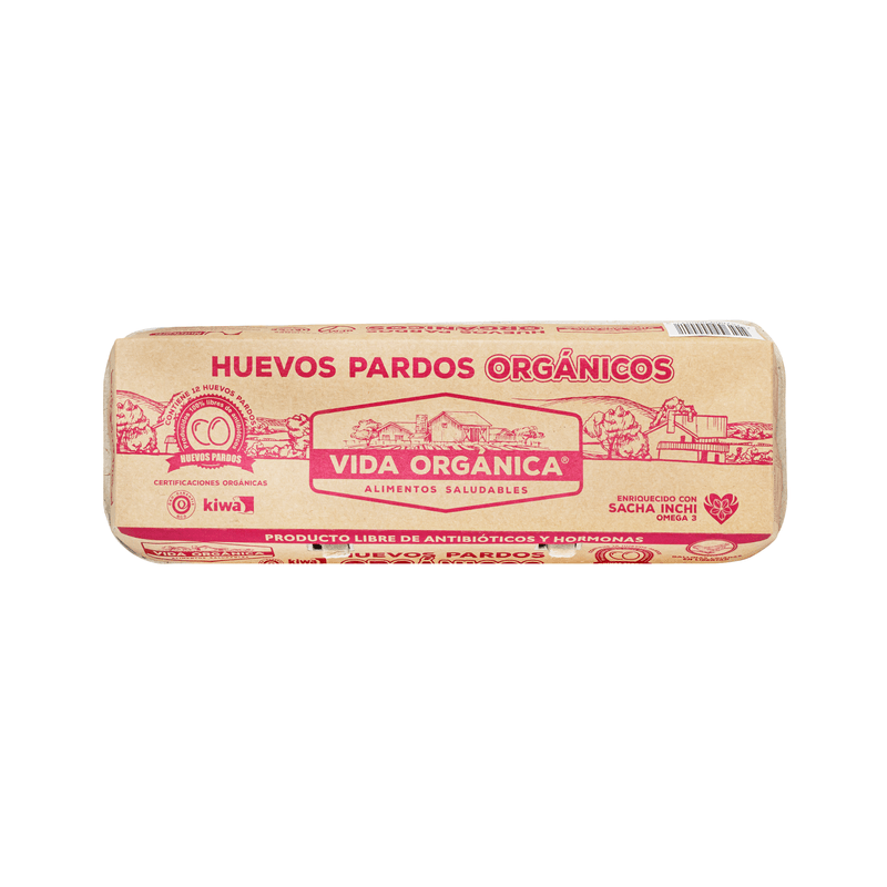 Vida Organica Huevos Pardos Organicos 12 Und