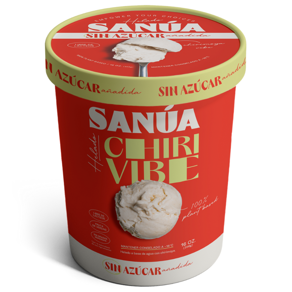 Sanua Helado Sin Azucar Chirimoya 16 oz