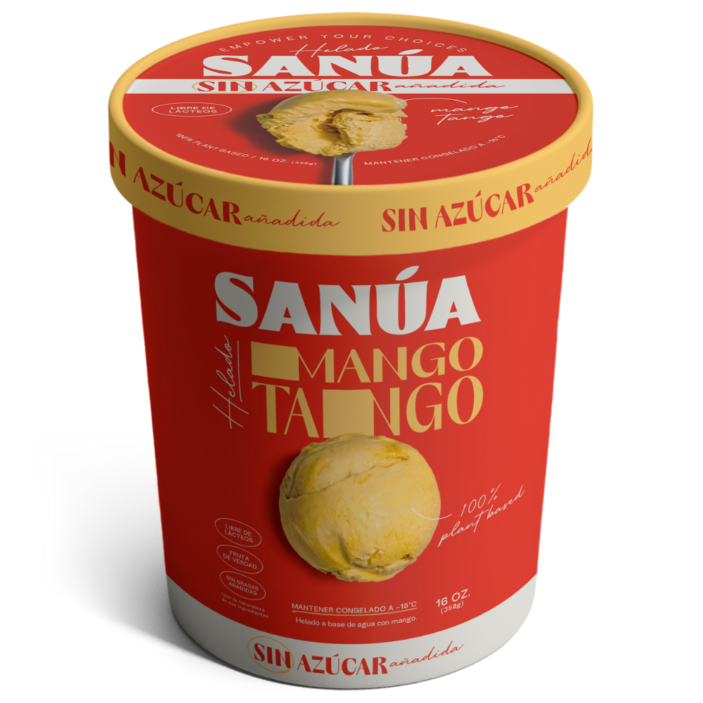 Sanua Helado Sin Azucar Mango 16 oz