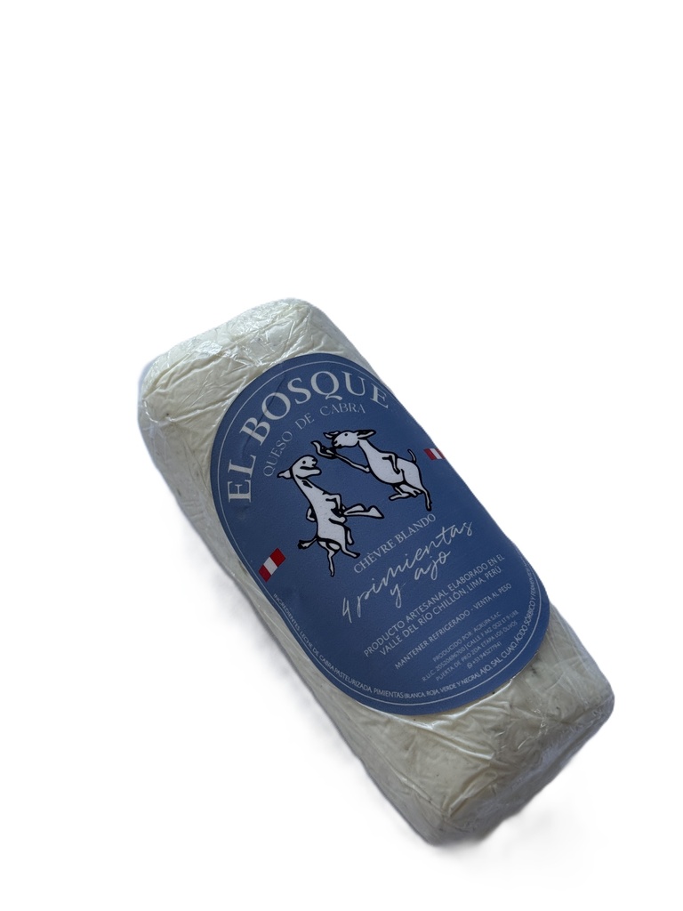 El Bosque Queso de Cabra Blando 4 Pimientas y Ajo 150 gr