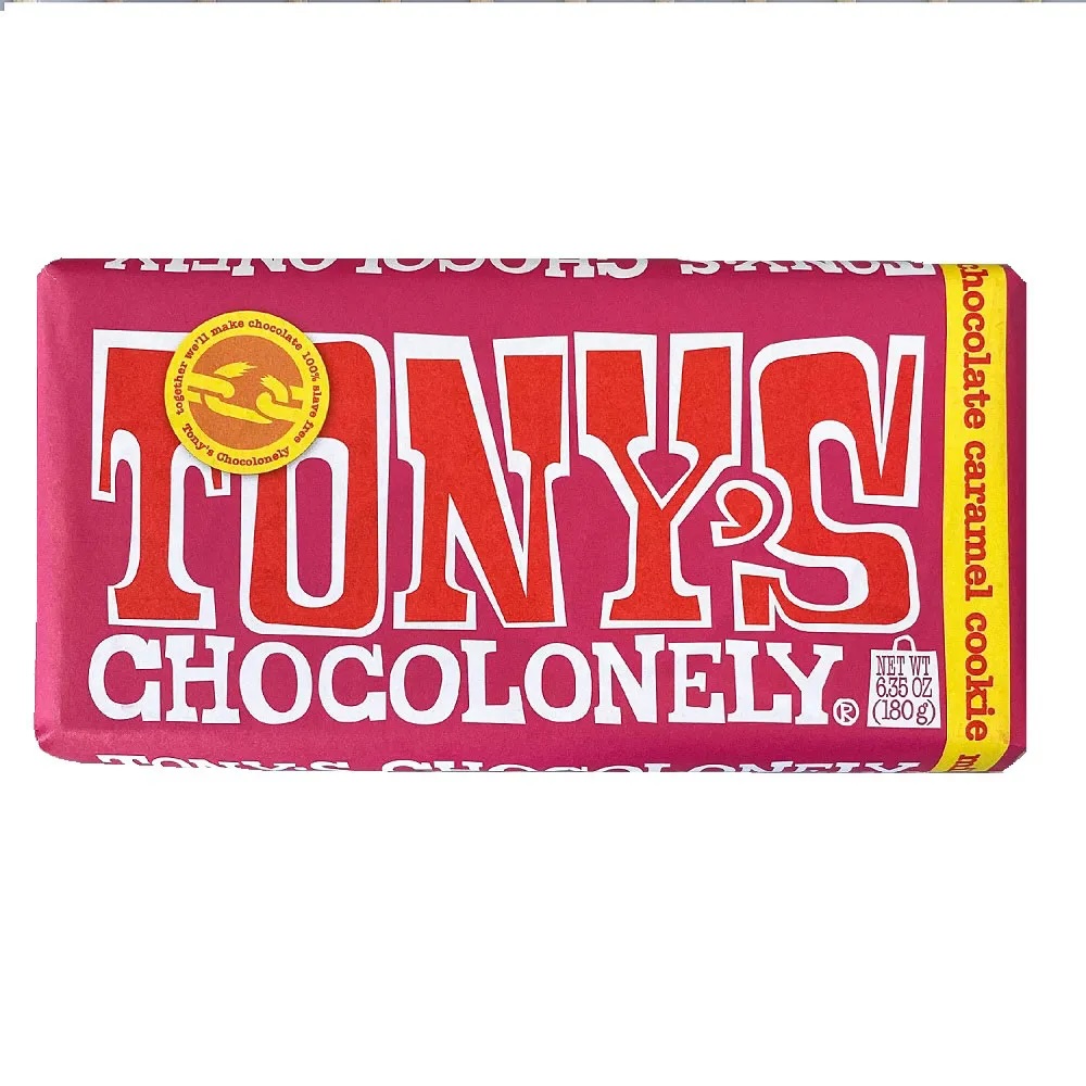 Tony's Chocolonely Leche y Trozo Caramelo Galleta 180 gr