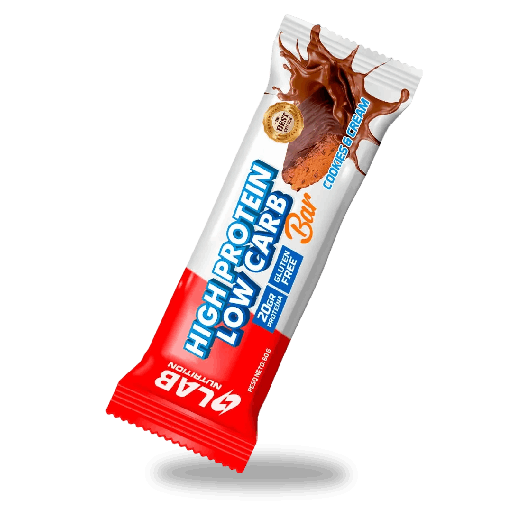 Lab Nutrition Barra Low Carb Cookies & Cream 60 gr
