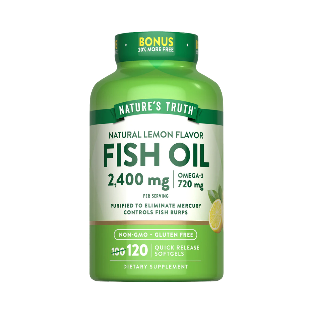 Nature's Truth Fish Oil 2,400mg Lemon Flavor 120 und