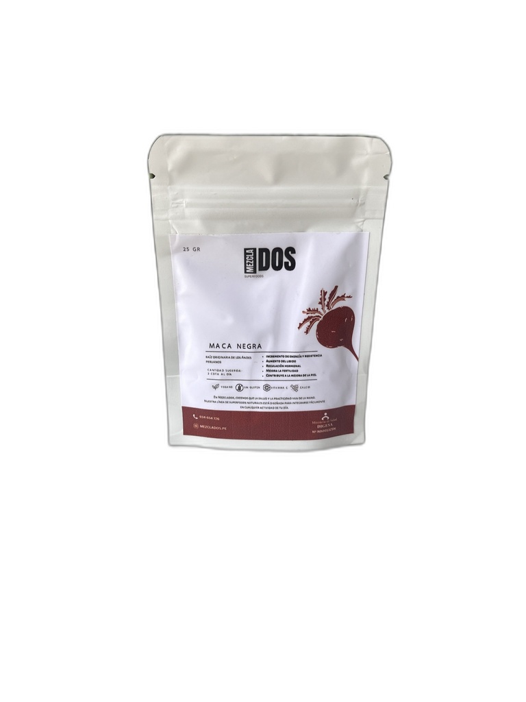 Mezcla Dos Superfood Maca Negra 25gr