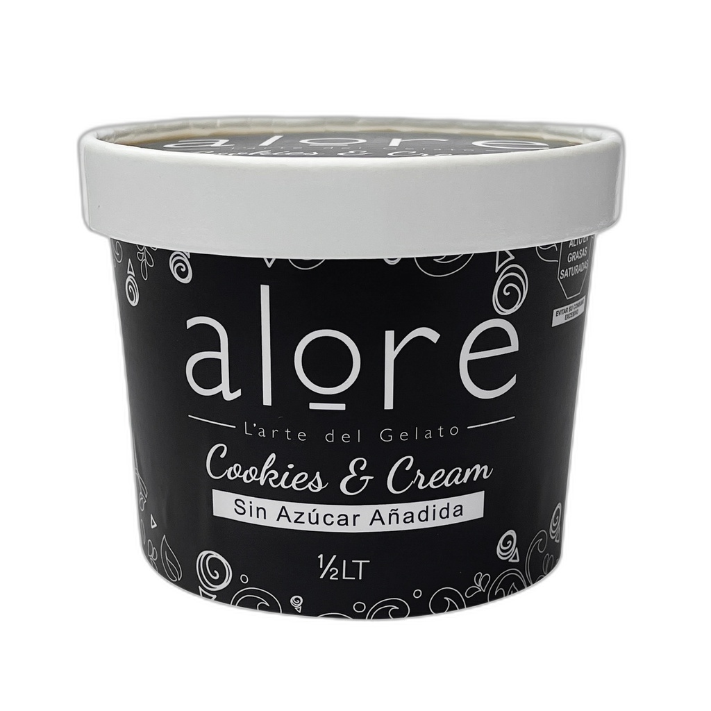 Alore Helado Cookies & Cream 500 ml