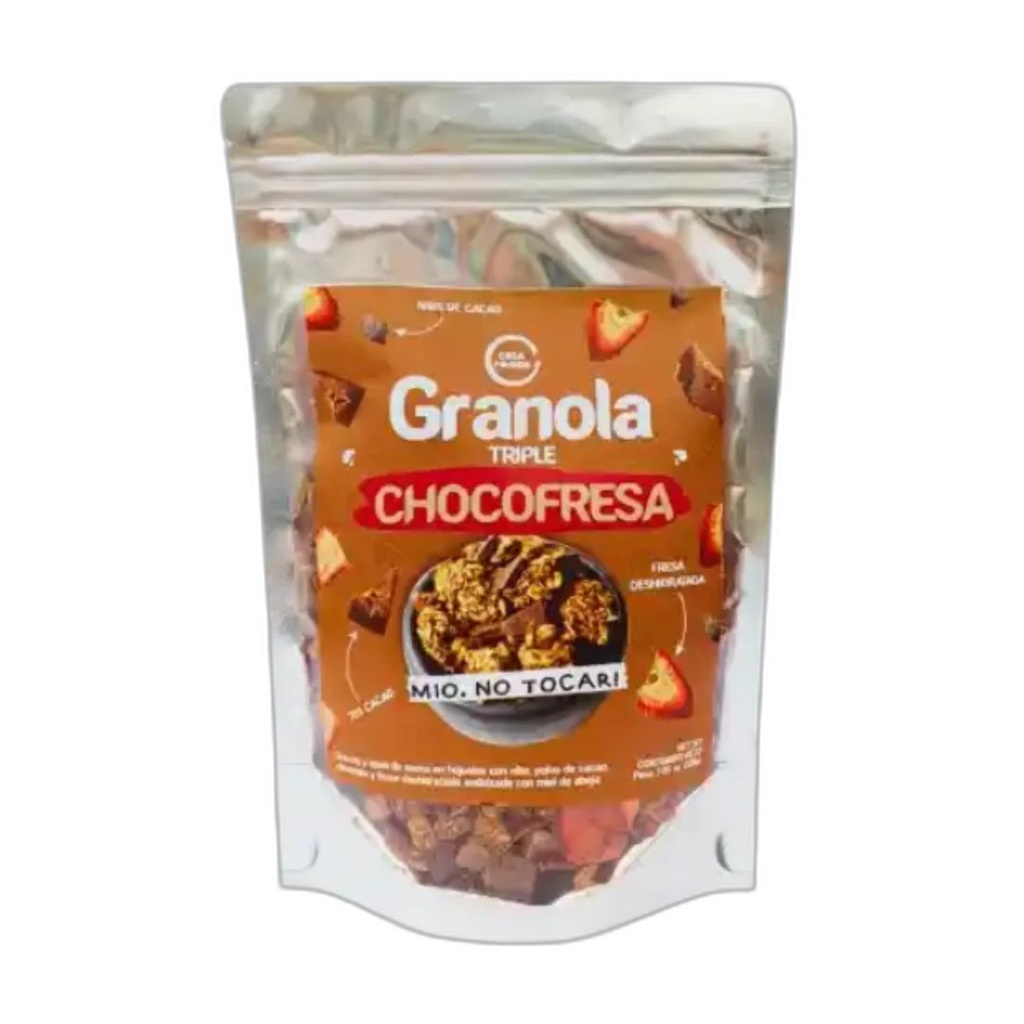 Crea Foods Granola Triplechocofresa 200 gr