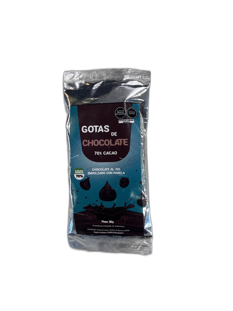 Crea Foods Gotas De Chocolate 30 gr