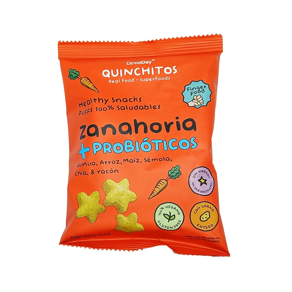 Quinchitos Zanahoria Con Probioticos 20 gr