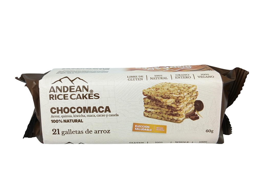 Andean Ricecakes Quinua Y Kiwicha Chocomaca 60 gr