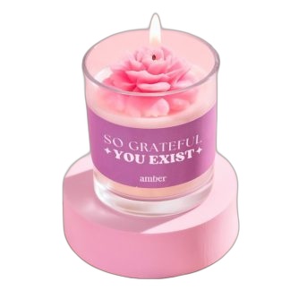 Amber Candles Vela Flor So Grateful