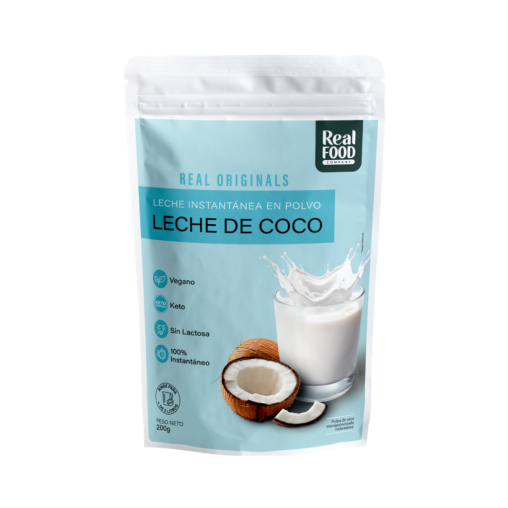 Real Food Leche de coco 200 gr