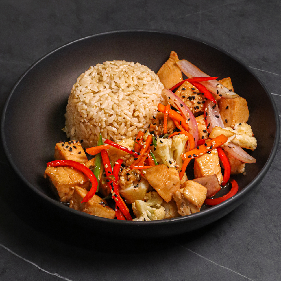 Salteado de Verduras con Pollo