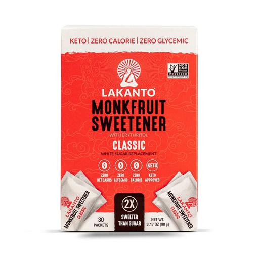 [843076000020] Lakanto Endulzante Classic Sobres 30 Und